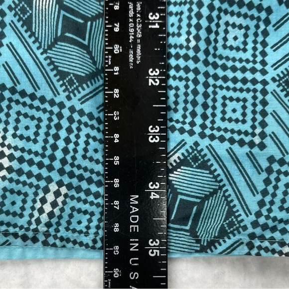 Gap Dress Women Small Blue Teal Tie Dye Print V-Neck Halter Backless 100% Cotton - Picture 6 of 11